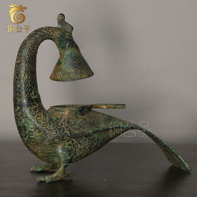 Collectible Vintage Lamps - Lampa z długim ogonem feniks ptak