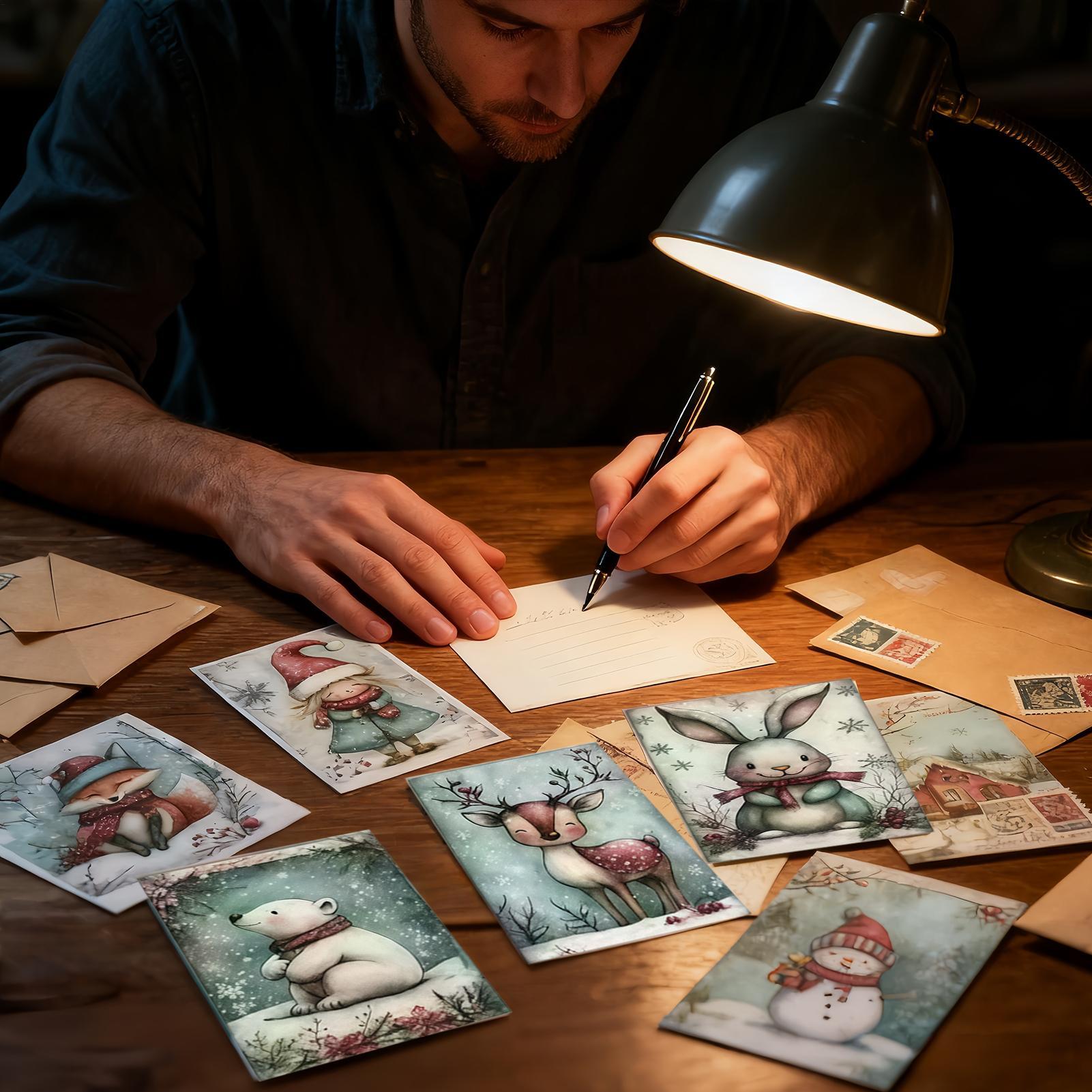 Collectible Vintage Greeting Cards - Kartki świąteczne 20 sztuk kolekcjonerskie z
