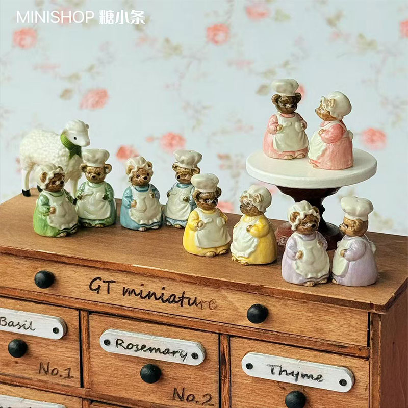 Vintage Collectible Dolls - 1:6 1:12 Miniaturowa Butelka z Przyprawami