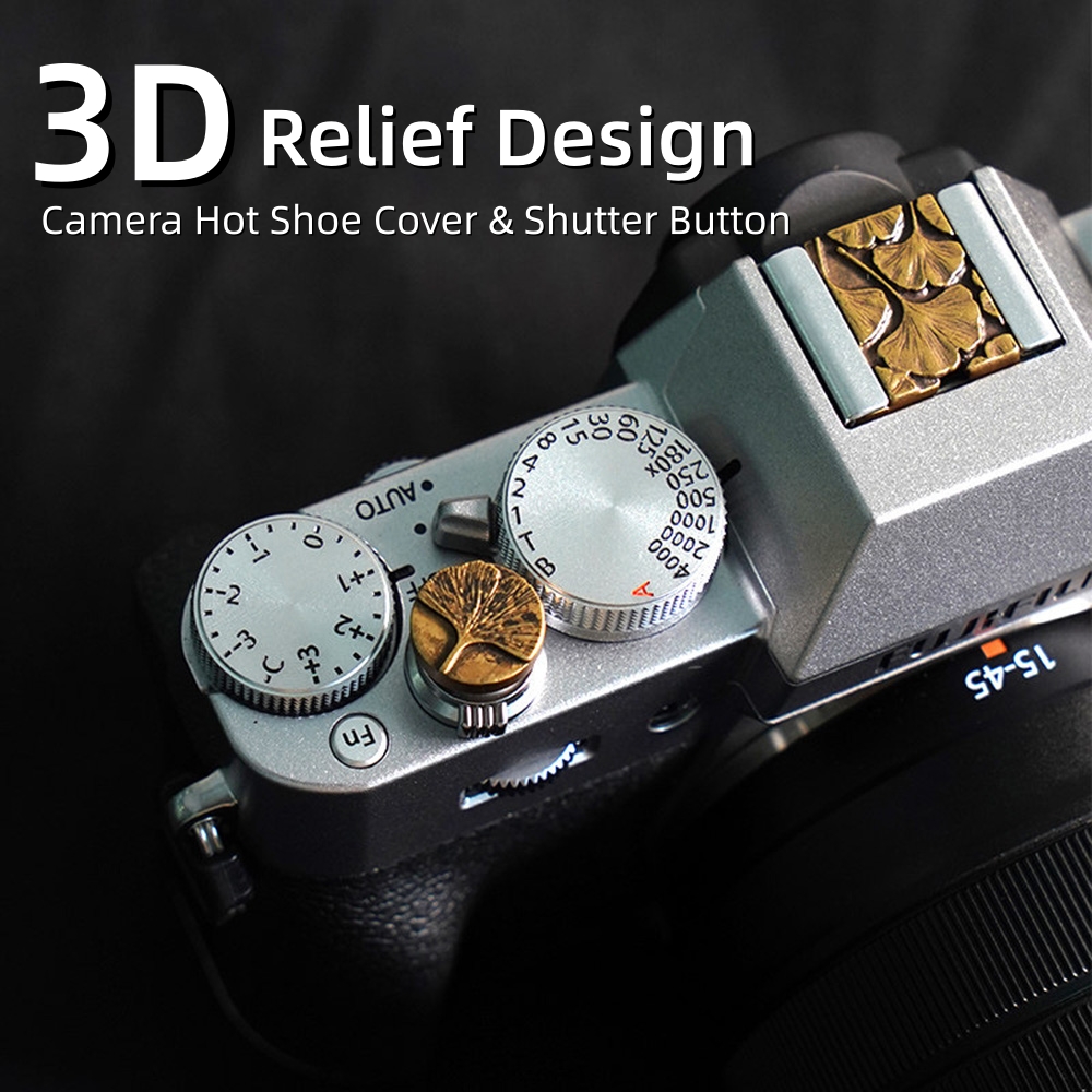 Lens Cap Vintage - Metalowa, tłoczona nakładka na gorącą stopkę
