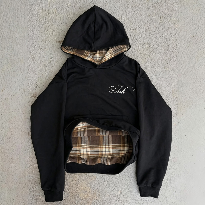 Damska bluza z kapturem w krat – Vintage Zip Hoodie recenzja i cena