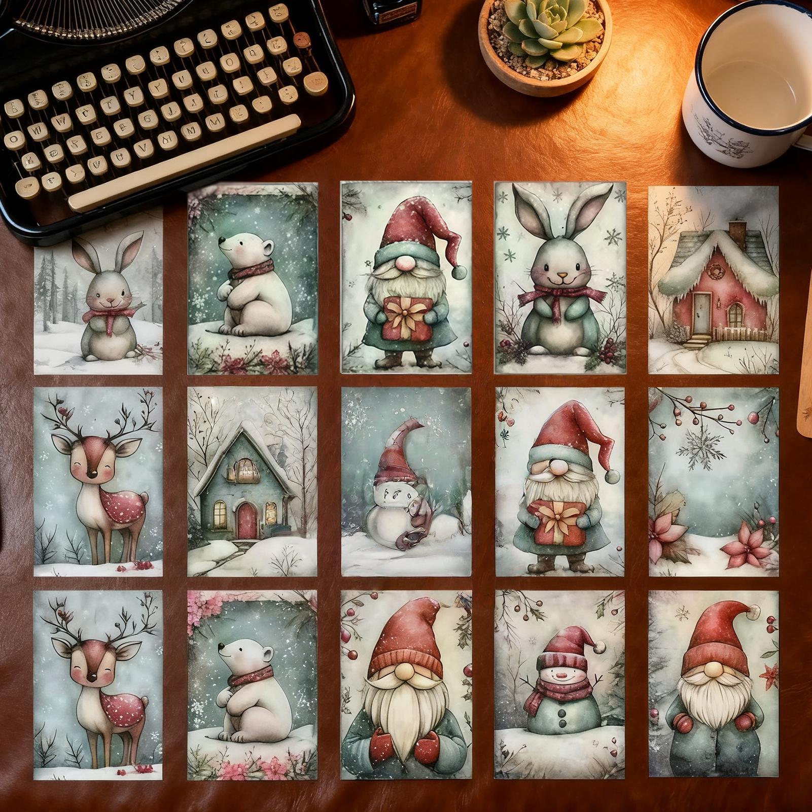 Kartki świąteczne 20 sztuk kol – Collectible Vintage Greeting Cards recenzja i cena