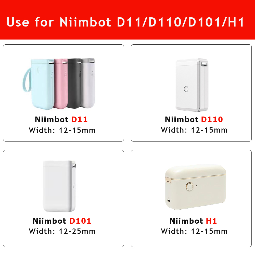 10 rolek NiiMBOT D110 D11 D101 – Typewriter Ribbon Roll recenzja i cena