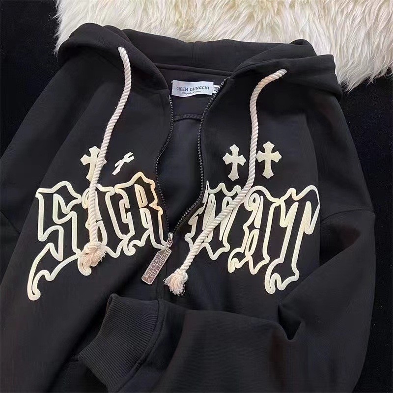Kobiety w stylu Vintage bluzy  – Vintage Zip Hoodie recenzja i cena