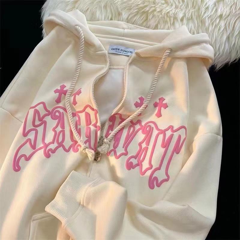 Kobiety w stylu Vintage bluzy  – Vintage Zip Hoodie recenzja i cena