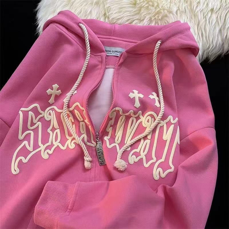 Kobiety w stylu Vintage bluzy  – Vintage Zip Hoodie recenzja i cena