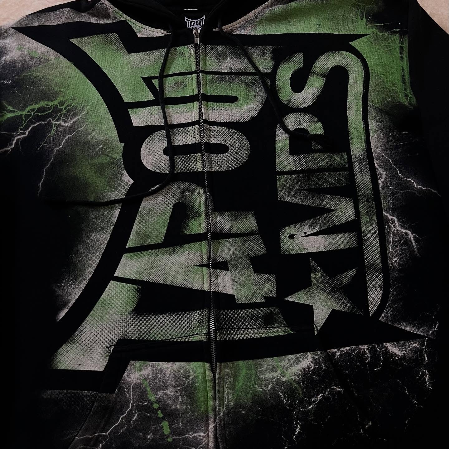 Vintage Green Tapout Print Zip – Vintage Zip Hoodie recenzja i cena