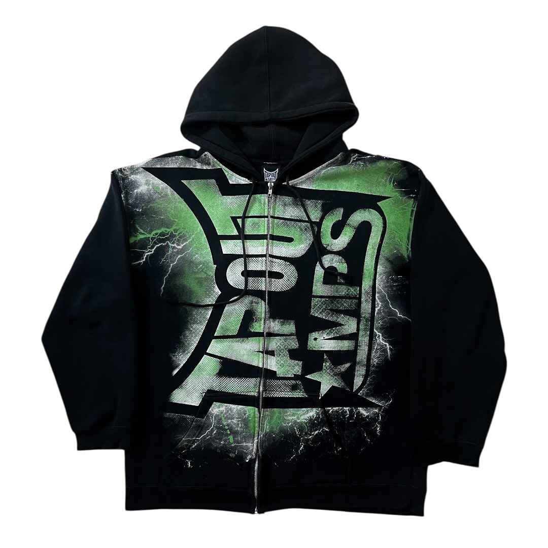 Vintage Green Tapout Print Zip – Vintage Zip Hoodie recenzja i cena