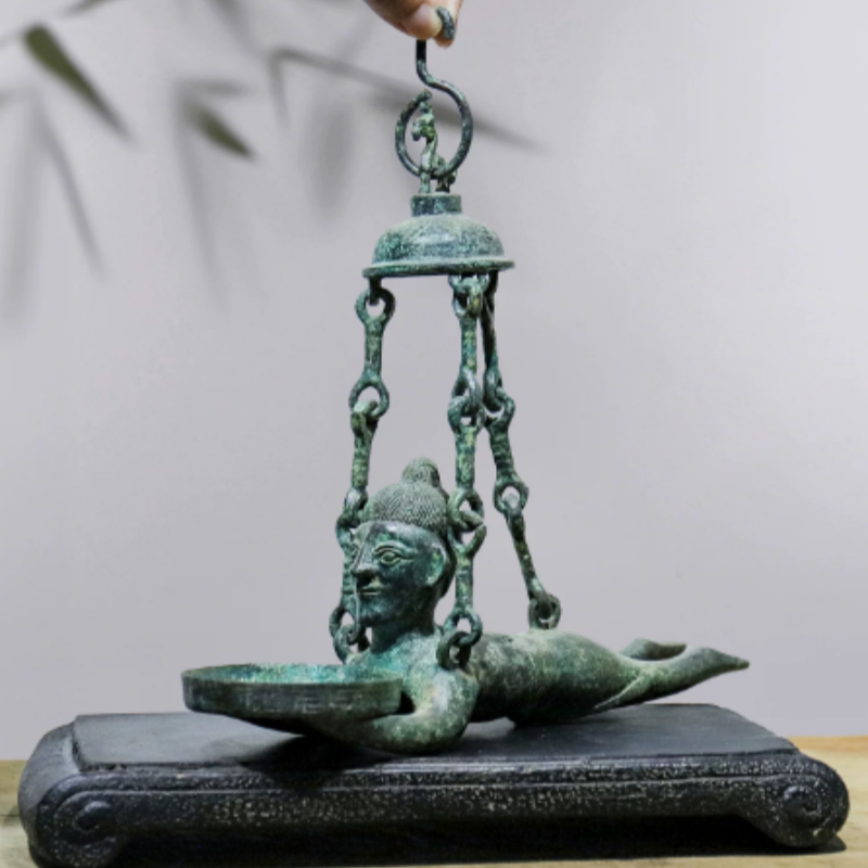 Vintage'owa brązowa lampa wisz – Collectible Vintage Lamps recenzja i cena