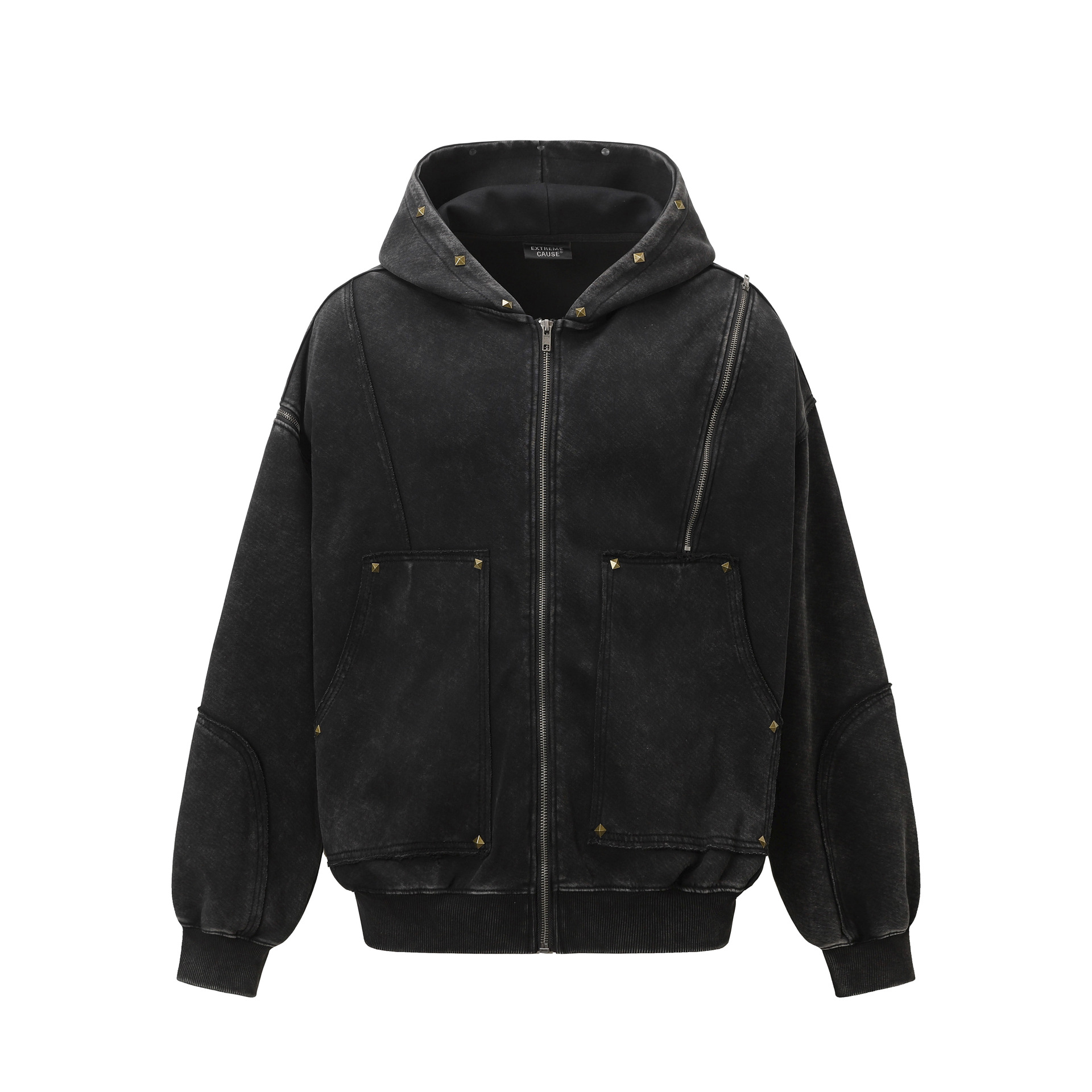 Męska kurtka z kapturem w styl – Vintage Zip Hoodie recenzja i cena