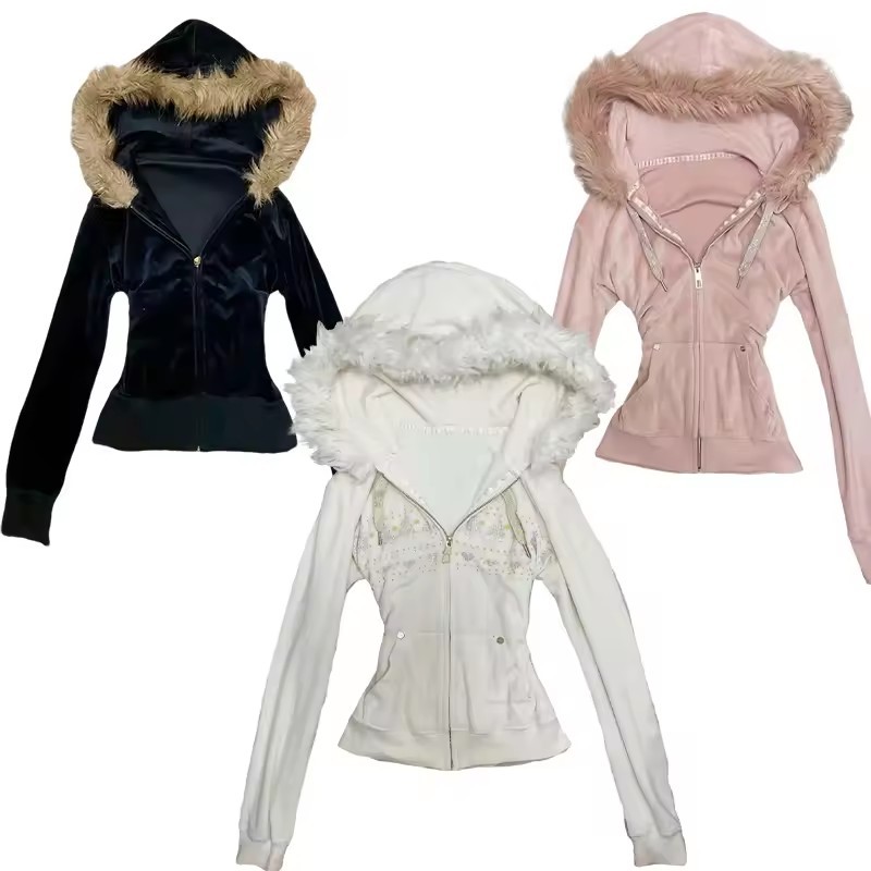 Damska bluza z kapturem, kurtk – Vintage Zip Hoodie recenzja i cena