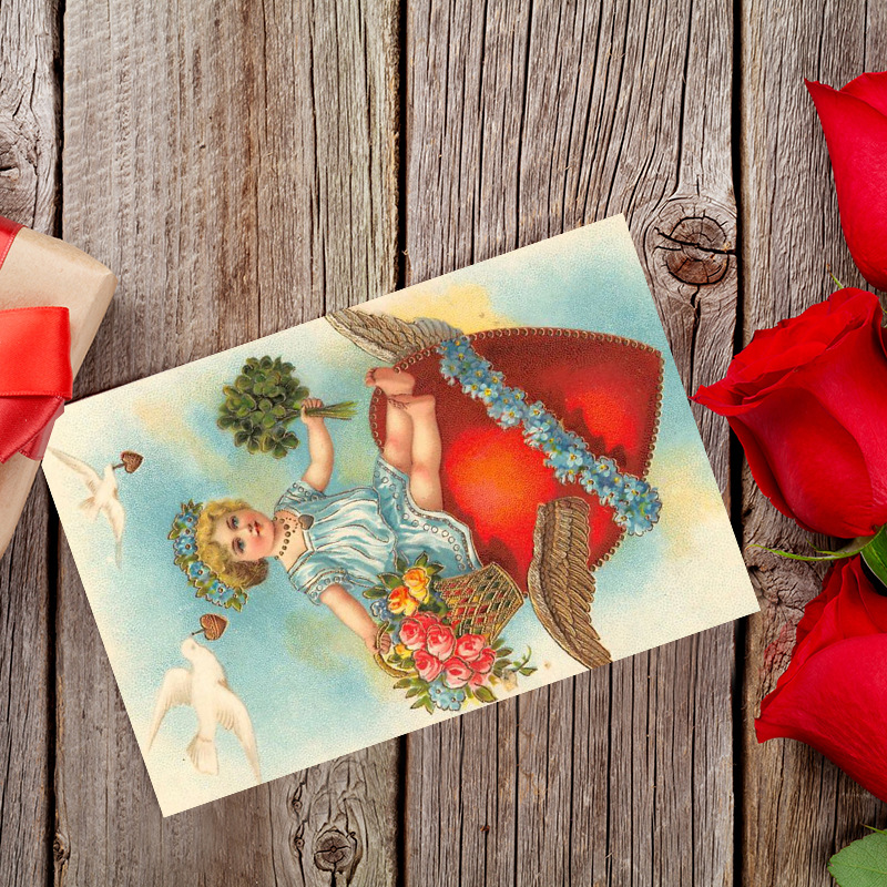 12 sztuk pocztówka z kolekcji  – Collectible Vintage Greeting Cards recenzja i cena