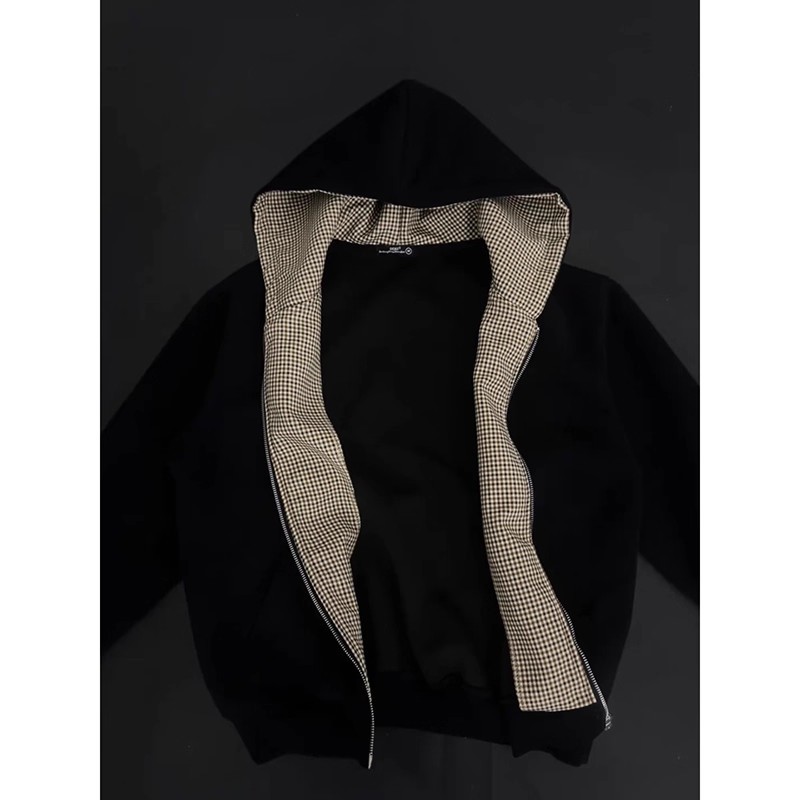 QICHE Męska bluza z kapturem n – Vintage Zip Hoodie recenzja i cena